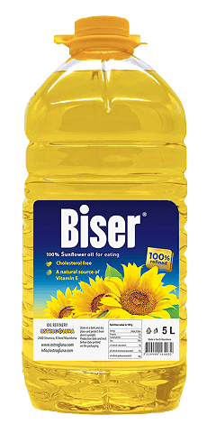 Biser sunflower oil 5L bottle