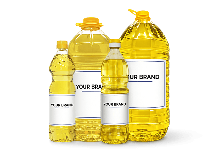 Oil bottles with private label branding - Your Brand packaging solutions